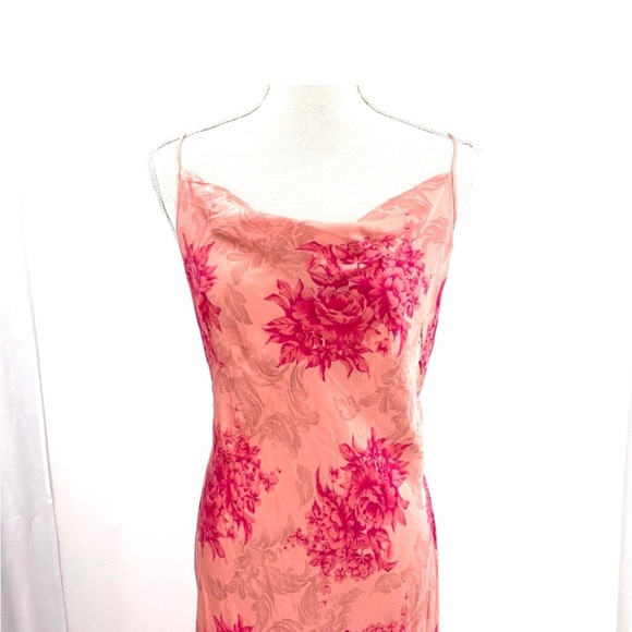 Augustus silk pink peach 100% silk slip - Picture 5 of 6